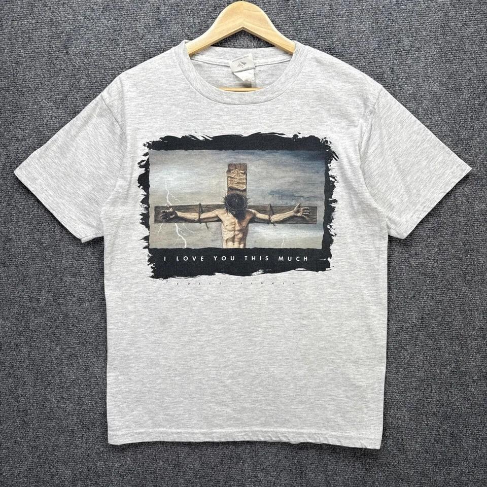 Vintage Jesus Shirt Mens 90s Quote Bible Verse Cross Christ Love You T-Shirt Unisex T-Shirt XXXXL
Vintage Jesus Shirt Mens 90s Quote Bible Verse Cross Christ Love You T-Shirt Unisex T-Shirt XXXXL