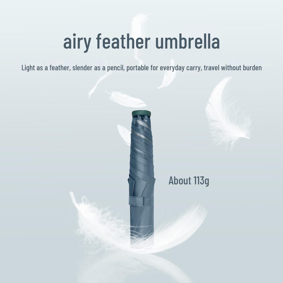 Ultralight 110g Compact Dual-Use Pencil Umbrella with UV Protection for Women - Ideal for Sunny and Rainy Days.
Ultralight 110g Compact Dual-Use Pencil Umbrella with UV Protection for Women - Ideal for Sunny and Rainy Days.