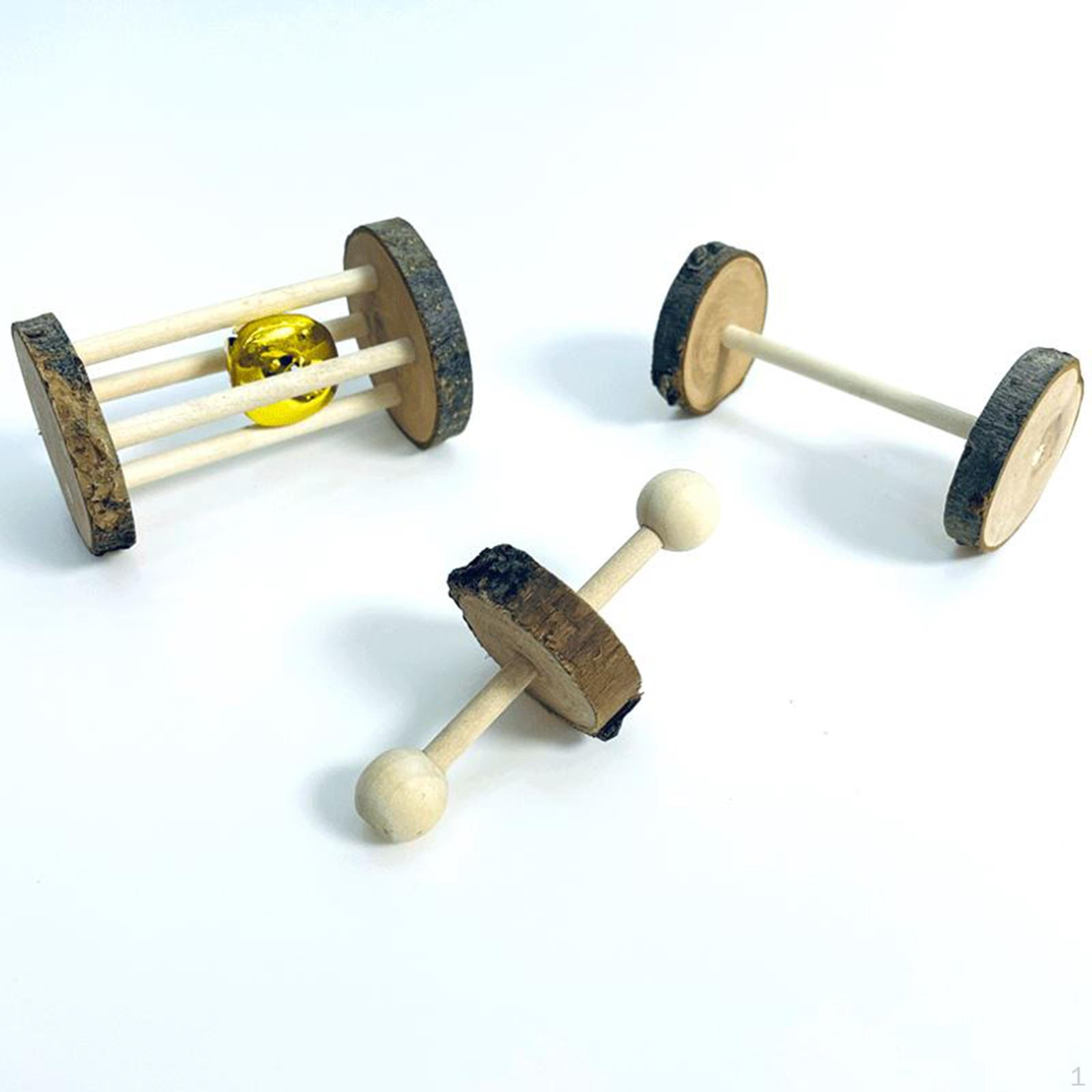 3 Pieces Wooden Pet Toys Playing Exercise Bell Cage Dumbbell Unicycle Chinchilla
3 Pieces Wooden Pet Toys Playing Exercise Bell Cage Dumbbell Unicycle Chinchilla