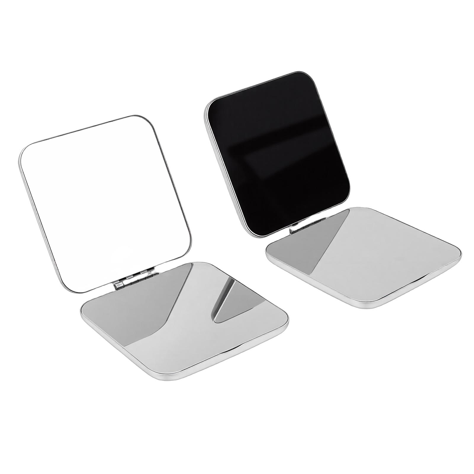 2pcs Stainless Steel Mirror Double Sided Portable Folding Unbreakable Makeup Mirror for Purse
2pcs Stainless Steel Mirror Double Sided Portable Folding Unbreakable Makeup Mirror for Purse
