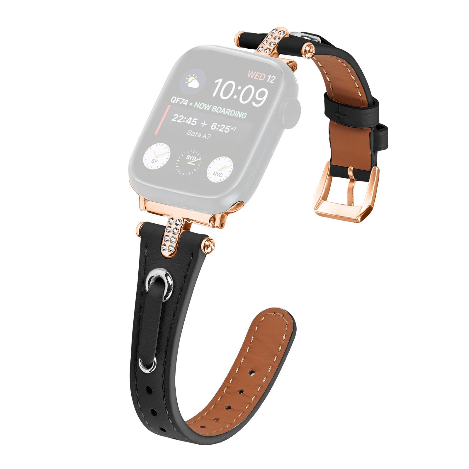 For Apple Watch 10 46mm/Ultra 2/Ultra 49mm/9 8 7 45mm/SE (2023) SE (2022) SE 6 5 4 44mm/3 2 1 42mm Rose Gold Buckle Watchband Black
For Apple Watch 10 46mm/Ultra 2/Ultra 49mm/9 8 7 45mm/SE (2023) SE (2022) SE 6 5 4 44mm/3 2 1 42mm Rose Gold Buckle Watchband Black