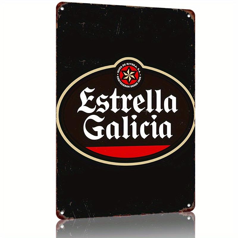 Estrella Galicia Premium Beer Label Vintage Metal Tin Sign Distressed Black Background with Red White Circular Design Per aluminum 20x30cm
Estrella Galicia Premium Beer Label Vintage Metal Tin Sign Distressed Black Background with Red White Circular Design Per aluminum 20x30cm
