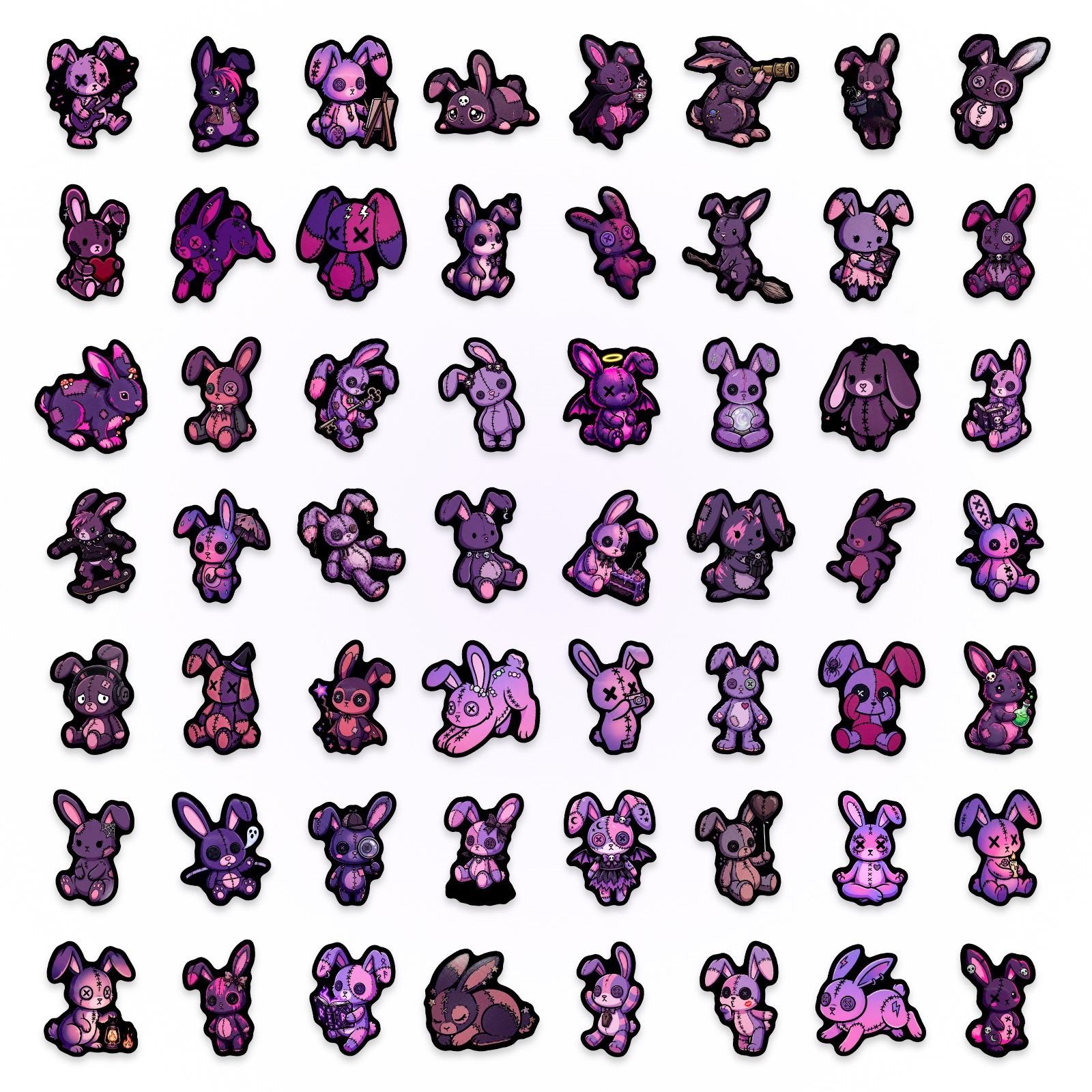 56 Purple Goth Magic Rabbit Waterproof Stickers, Water Cup Laptop Decoration Creative Stickers
56 Purple Goth Magic Rabbit Waterproof Stickers, Water Cup Laptop Decoration Creative Stickers