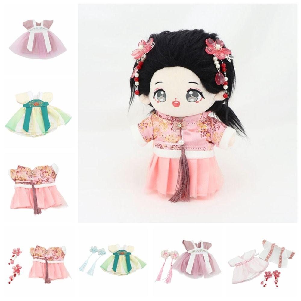 Cloth Handmade Doll Clothes Soft Dolls Hanfu Skirt 20cm Doll Clothes Cotton Doll Accessories
Cloth Handmade Doll Clothes Soft Dolls Hanfu Skirt 20cm Doll Clothes Cotton Doll Accessories