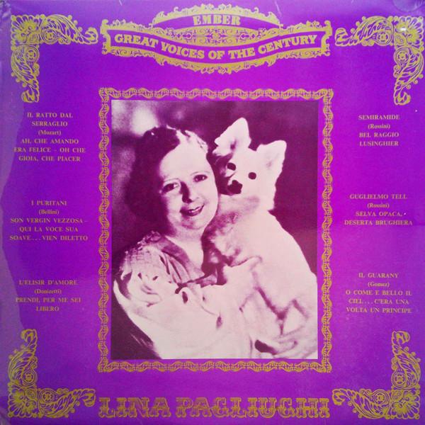 LP Record LINA PAGLIUGHI Lina Pagliuchi GVC20 Ember Records 1972 UK Classical Used
LP Record LINA PAGLIUGHI Lina Pagliuchi GVC20 Ember Records 1972 UK Classical Used