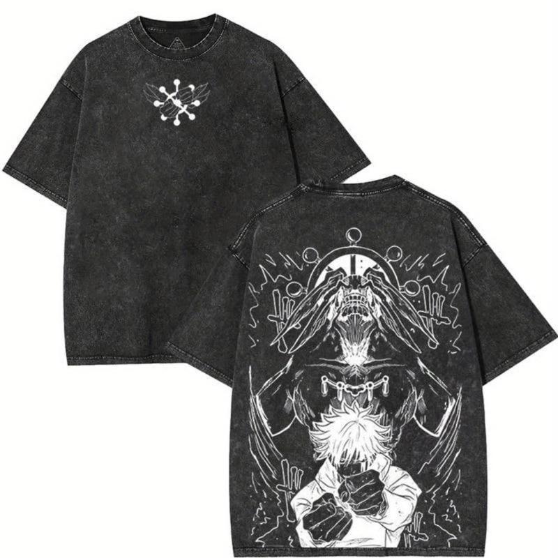 Gothic Alternative Graphic T - Shirt: Washed Double Sided Front Back Printed Men s Short Sleeve for Daily Party 5XL чорний
Gothic Alternative Graphic T - Shirt: Washed Double Sided Front Back Printed Men s Short Sleeve for Daily Party 5XL чорний