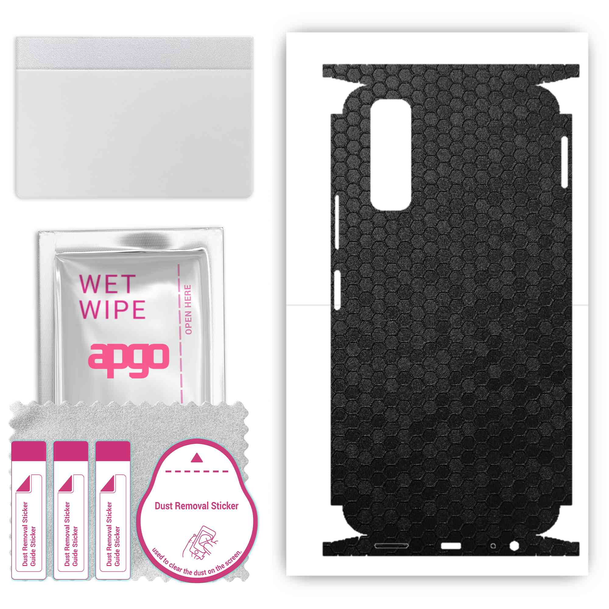 apgo Protective Skin Sticker for the back+sides compatible with vivo Y51s, Full Wrap Film, Foil, Vinyl - Pattern Black Honeycomb
apgo Protective Skin Sticker for the back+sides compatible with vivo Y51s, Full Wrap Film, Foil, Vinyl - Pattern Black Honeycomb