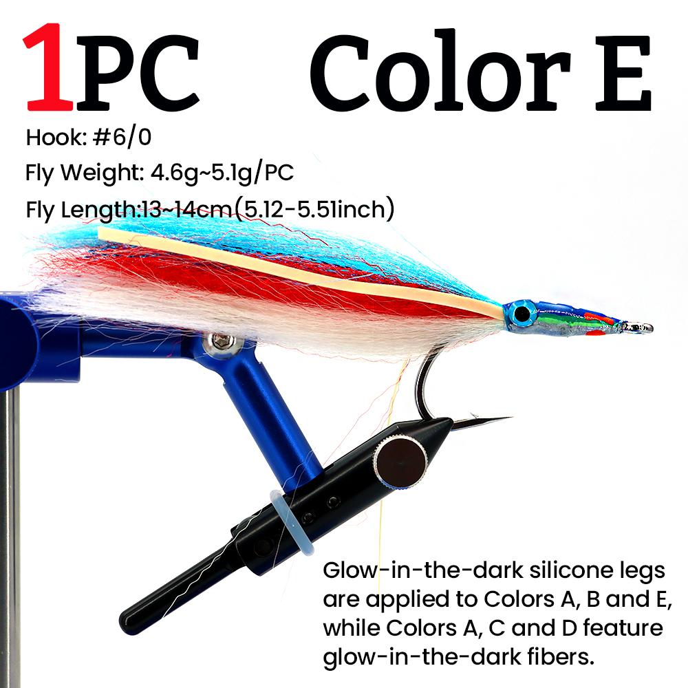 Saltwater Tarpon Fly Streamer Lure - 3D Eyes UV Flash Fibers Strong Hook for Tarpon GT Snook Fly Fishing
Saltwater Tarpon Fly Streamer Lure - 3D Eyes UV Flash Fibers Strong Hook for Tarpon GT Snook Fly Fishing