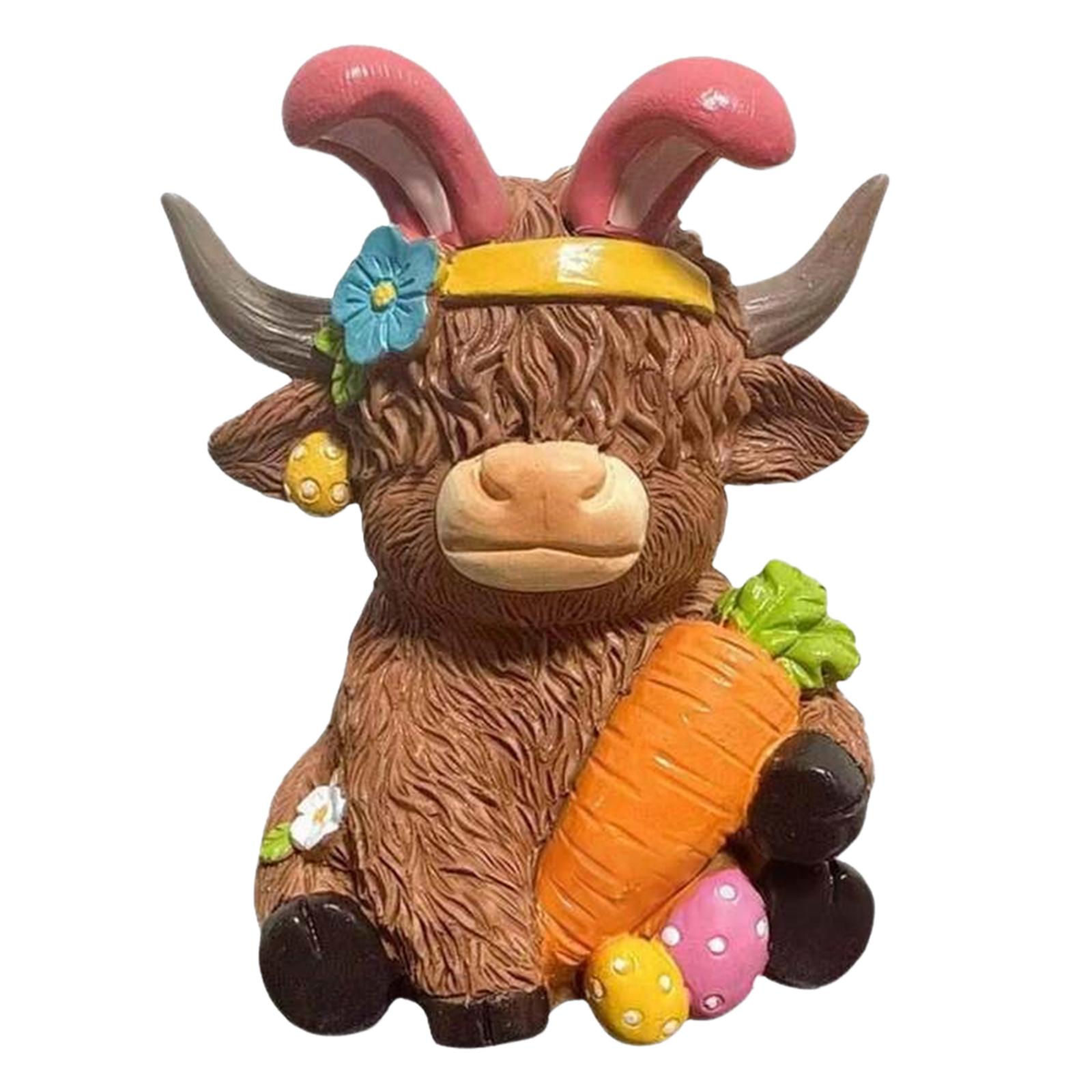 Easter Highland Cow Figurines Cute Spring Highland Cow Statue Calf Lovers Gifts for Spring Home Office Tiered Tray Table Decor
Easter Highland Cow Figurines Cute Spring Highland Cow Statue Calf Lovers Gifts for Spring Home Office Tiered Tray Table Decor
