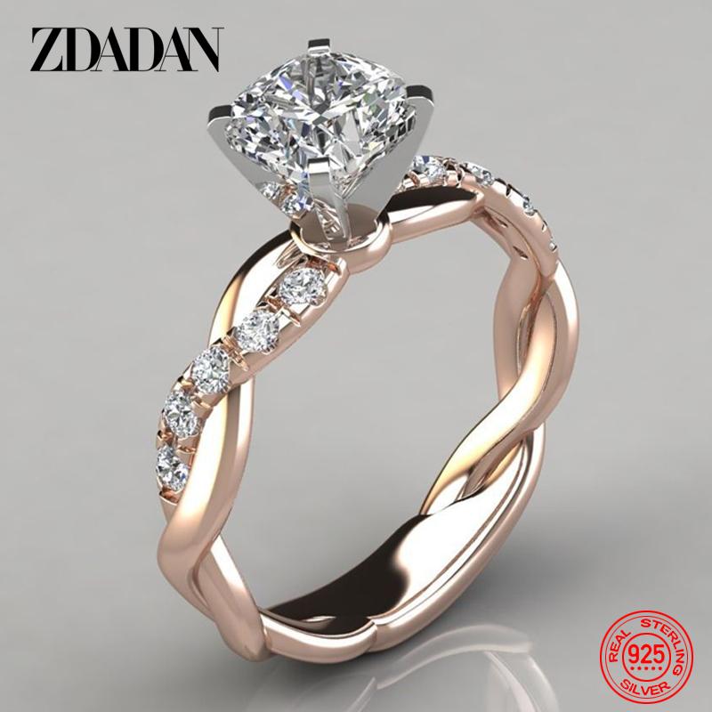 925 Sterling Silver AAA White Cubic Zircon Ring for Women Wedding Jewelry Party Gift 10 рожевий колір золота
925 Sterling Silver AAA White Cubic Zircon Ring for Women Wedding Jewelry Party Gift 10 рожевий колір золота
