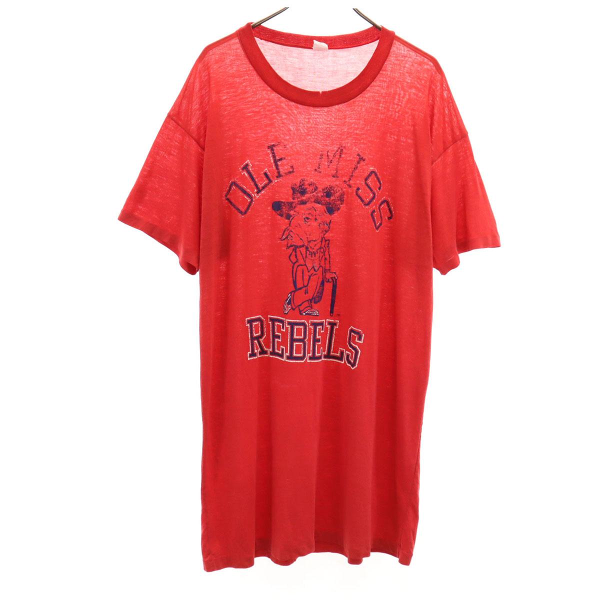 ВИНТАЖНАЯ футболка с коротким рукавом Ole Miss Rebels 70-х 80-х годов Мужская Б/У
ВИНТАЖНАЯ футболка с коротким рукавом Ole Miss Rebels 70-х 80-х годов Мужская Б/У