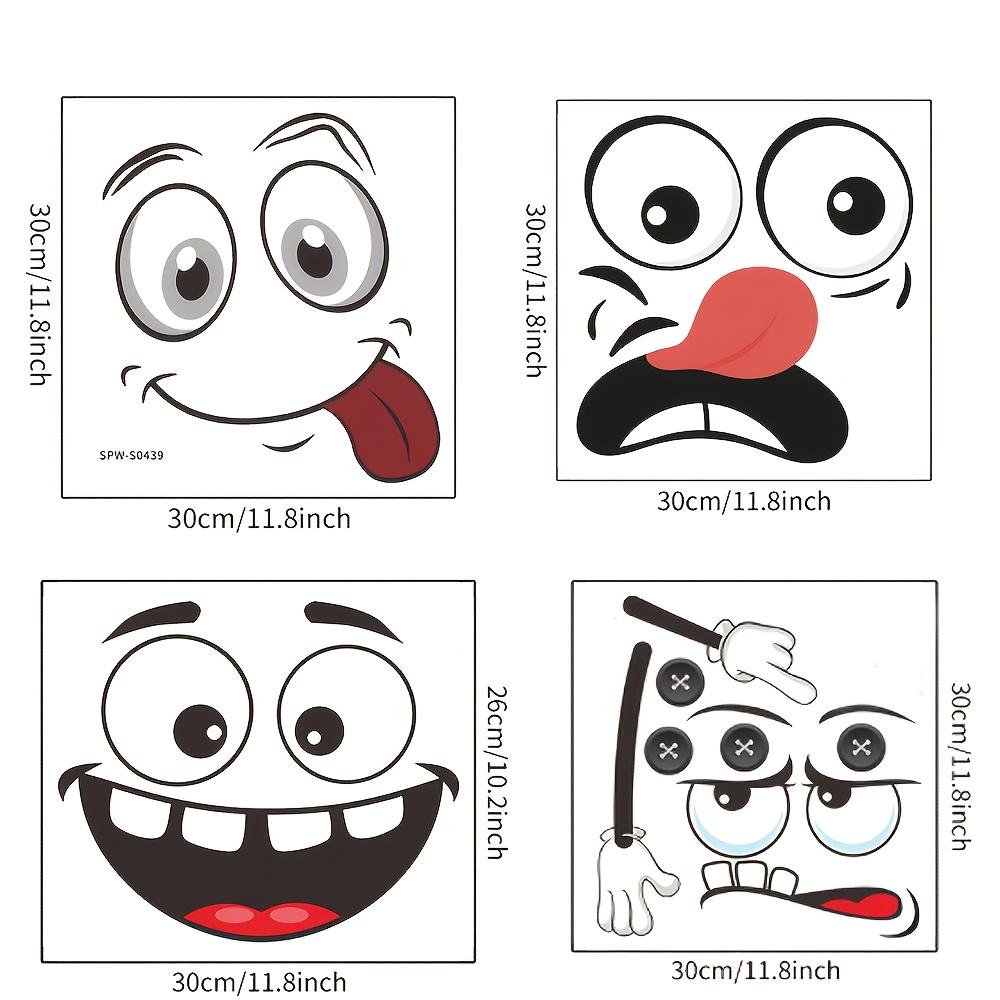 4pcs 30cm Personalized Cartoon Face Self-Adhesive PVC Stickers, Refrigerator, Recycling And Trash Can Expression Stickers
4pcs 30cm Personalized Cartoon Face Self-Adhesive PVC Stickers, Refrigerator, Recycling And Trash Can Expression Stickers
