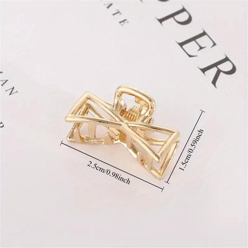 4pcs Geometric Hair Claw Clamps Hair Crab Moon Shape Metal Hair Clip Claws Solid Color Accessories Hairpin Mini Size for Girl
4pcs Geometric Hair Claw Clamps Hair Crab Moon Shape Metal Hair Clip Claws Solid Color Accessories Hairpin Mini Size for Girl