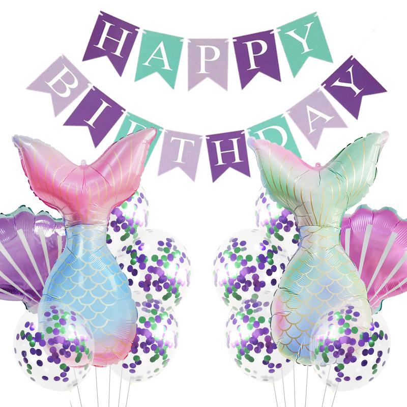Gradual Change Mermaid Theme Balloon Kit Dream Children S First Birthday Badge Combination Set Type A
Gradual Change Mermaid Theme Balloon Kit Dream Children S First Birthday Badge Combination Set Type A