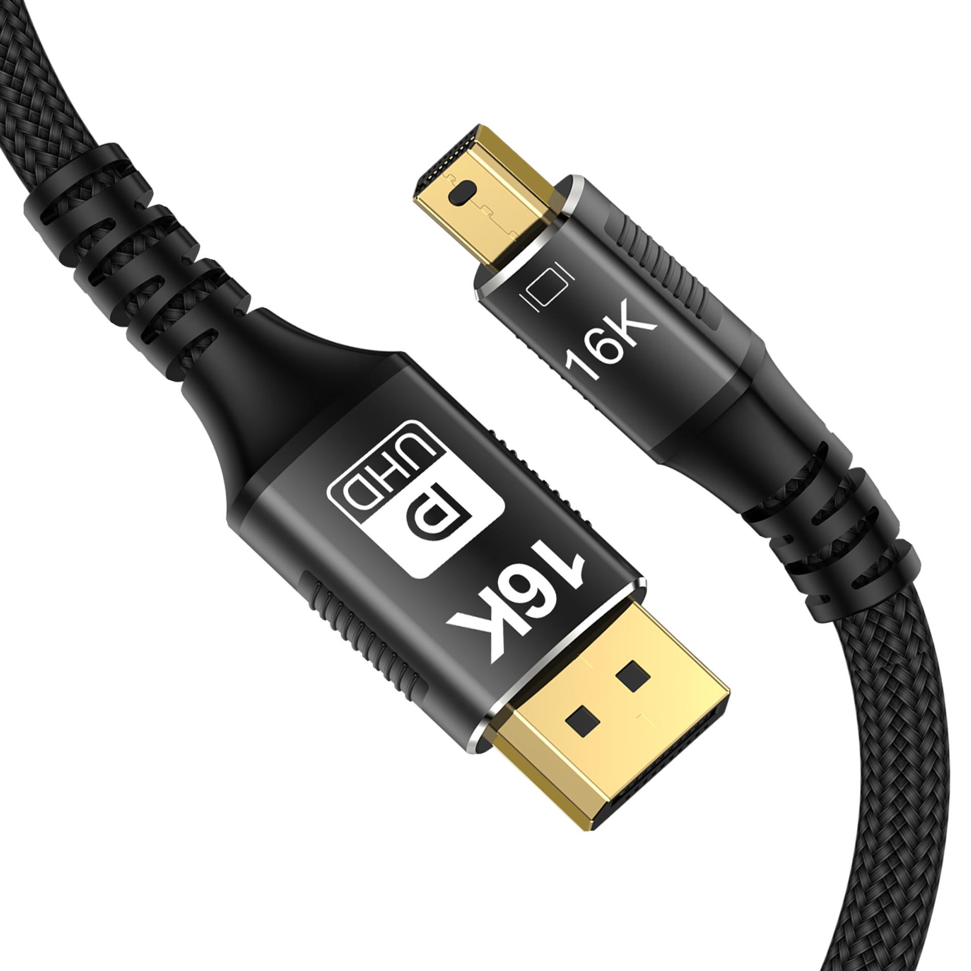 Mini DP to DP 2.1 HD Cable 16K@60Hz Gaming Video Conversion for Graphics Card Monitors 1m чорний
Mini DP to DP 2.1 HD Cable 16K@60Hz Gaming Video Conversion for Graphics Card Monitors 1m чорний