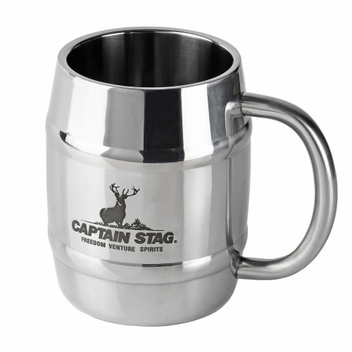 CAPTAIN STAG Cup Mug Beer Stein Double Stainless Steel Hollow Double Structure Barrel Shape Mug 420ml UH-39
CAPTAIN STAG Cup Mug Beer Stein Double Stainless Steel Hollow Double Structure Barrel Shape Mug 420ml UH-39
