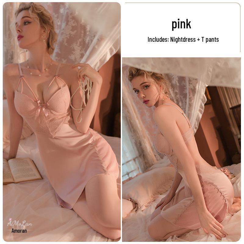 Кружевное платье для сна Meishilan на косточках пуш-ап с подкладкой - Женский сексуальный дизайн с вырезами, красивая спина M
Кружевное платье для сна Meishilan на косточках пуш-ап с подкладкой - Женский сексуальный дизайн с вырезами, красивая спина M