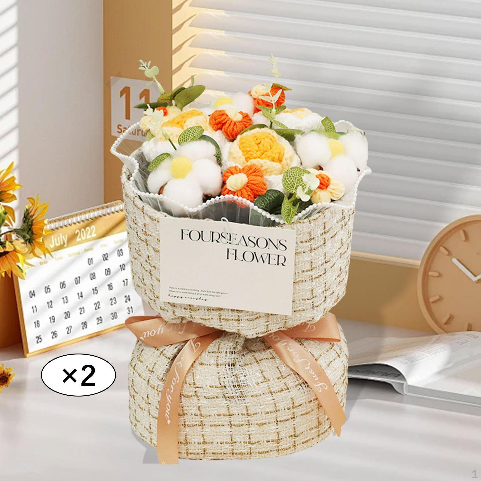 2 Pieces Crochet Flower Bouquet Table Centerpiece Eternal Blessing Home Decor Artificial Flowers оранжевый
2 Pieces Crochet Flower Bouquet Table Centerpiece Eternal Blessing Home Decor Artificial Flowers оранжевый