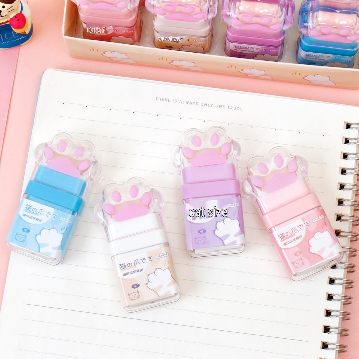 Мультяшный ластик-ролик в виде кошачьей лапки для студентов - Веселый и эффективный инструмент для исправления карандаша Three Colorful Cat Paw Roller Erasers
Мультяшный ластик-ролик в виде кошачьей лапки для студентов - Веселый и эффективный инструмент для исправления карандаша Three Colorful Cat Paw Roller Erasers