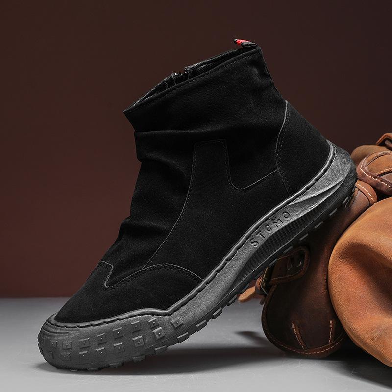 Spot 2024 new leather spring and autumn explosion wear-resistant and non-slip temperament flip fur middle help fashion canvas boots 39
Spot 2024 new leather spring and autumn explosion wear-resistant and non-slip temperament flip fur middle help fashion canvas boots 39