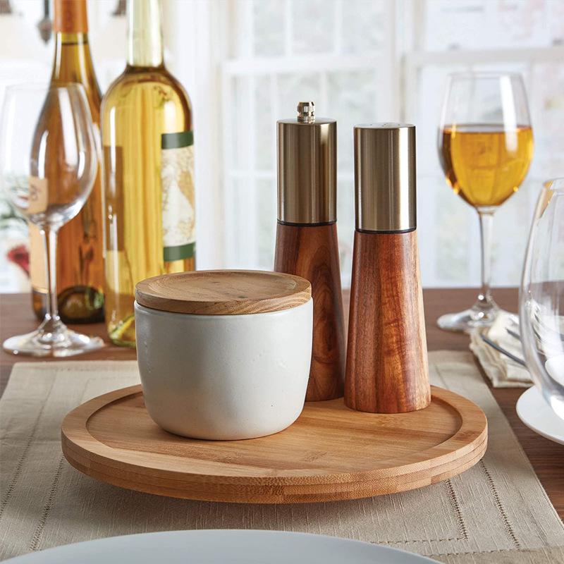 Bamboo Wood Rotating Spice & Fruit Tray for Kitchen Storage Single Layer 30CM
Bamboo Wood Rotating Spice & Fruit Tray for Kitchen Storage Single Layer 30CM