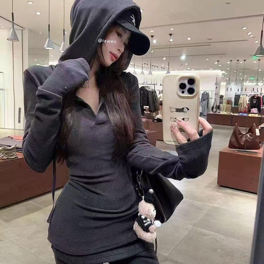 Summer Slimming Hooded Sweatshirt & Micro Flare Pants Set - Plus Size Women’s Fashion XL (Recommended 120-135 jin)
Summer Slimming Hooded Sweatshirt & Micro Flare Pants Set - Plus Size Women’s Fashion XL (Recommended 120-135 jin)