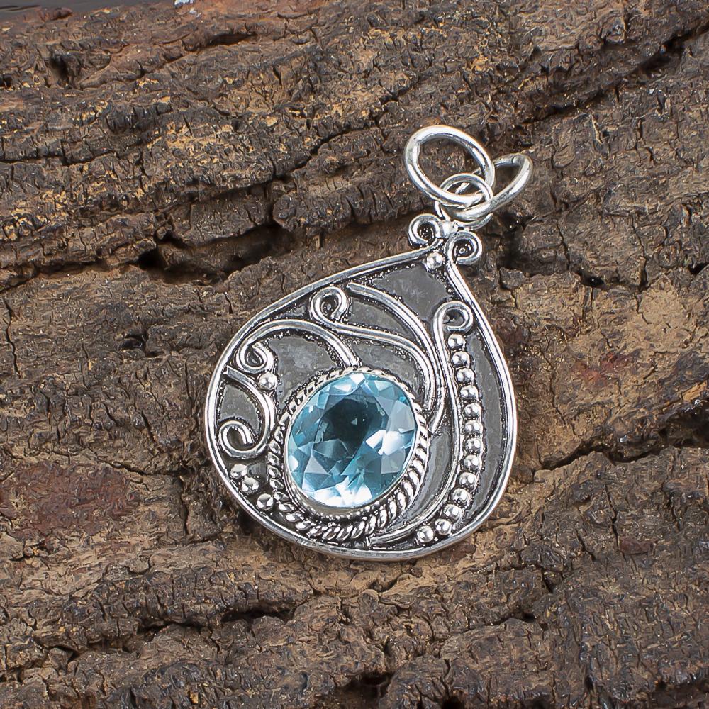 Sky Blue Topaz Gemstone Pendant, Handmade Gorgeous Jewelry, 925 Solid Sterling Silver Jewelry, Pendant For Wedding Gift 1.45 Inches
Sky Blue Topaz Gemstone Pendant, Handmade Gorgeous Jewelry, 925 Solid Sterling Silver Jewelry, Pendant For Wedding Gift 1.45 Inches