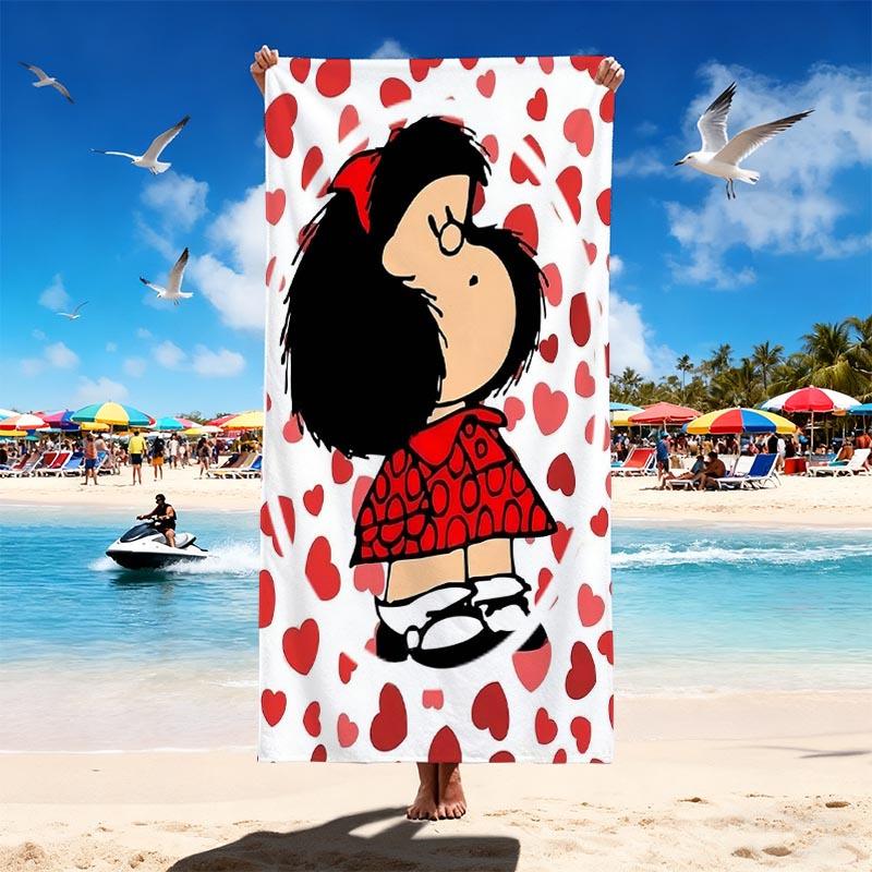 Red Heart Cartoon Girl Beach Towel Flat Print Large Sand Free Towel for Beach Holiday Travel Souvenir Gift Home Wall Decor W40*H60(CM)
Red Heart Cartoon Girl Beach Towel Flat Print Large Sand Free Towel for Beach Holiday Travel Souvenir Gift Home Wall Decor W40*H60(CM)