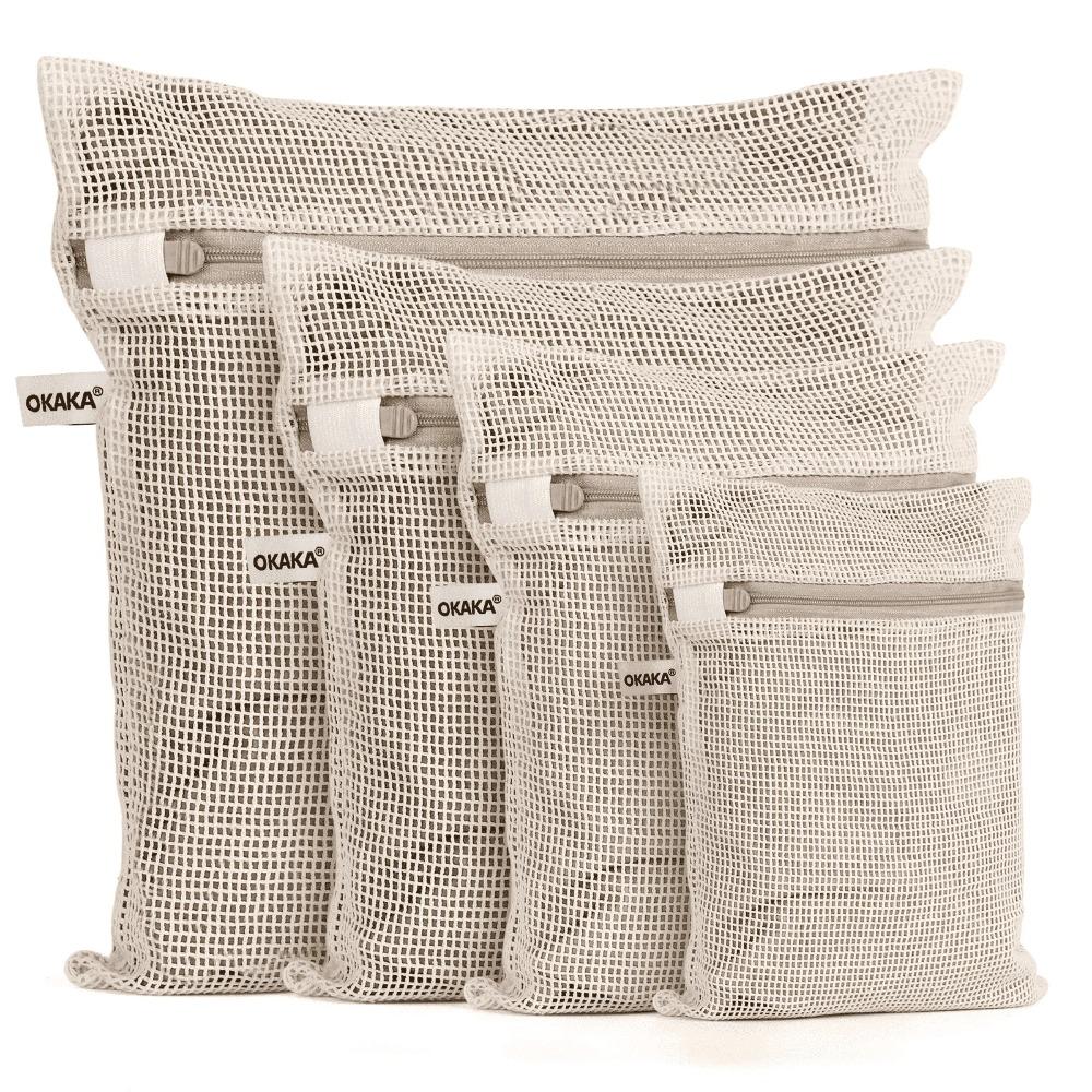 100% cotton mesh laundry bag, high-quality and soft, dye-free, 4-piece set, natural color 4PCS
100% cotton mesh laundry bag, high-quality and soft, dye-free, 4-piece set, natural color 4PCS