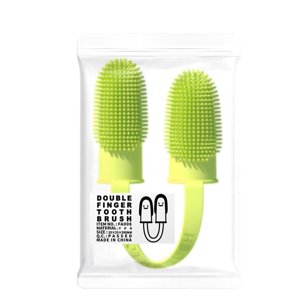 Зубная щетка для домашних животных с двумя пальцами, мягкая, прочная, моющаяся, насадка для чистки зубов, средство для ухода за полостью рта, аксессуары для домашних животных жёлтый
Зубная щетка для домашних животных с двумя пальцами, мягкая, прочная, моющаяся, насадка для чистки зубов, средство для ухода за полостью рта, аксессуары для домашних животных жёлтый