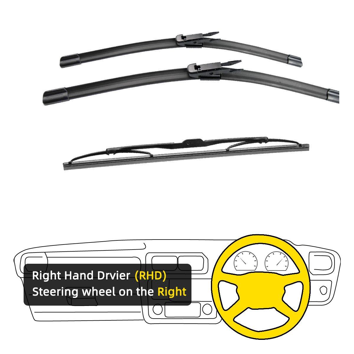 3PCS для Q7 4L 2006-2015 26 26 14 Щітки склоочисника передні задні вітрове скло, аксесуари для різання вікон 2009 2010 2011 2012 2013 2014 2015 Right Hand
3PCS для Q7 4L 2006-2015 26 26 14 Щітки склоочисника передні задні вітрове скло, аксесуари для різання вікон 2009 2010 2011 2012 2013 2014 2015 Right Hand