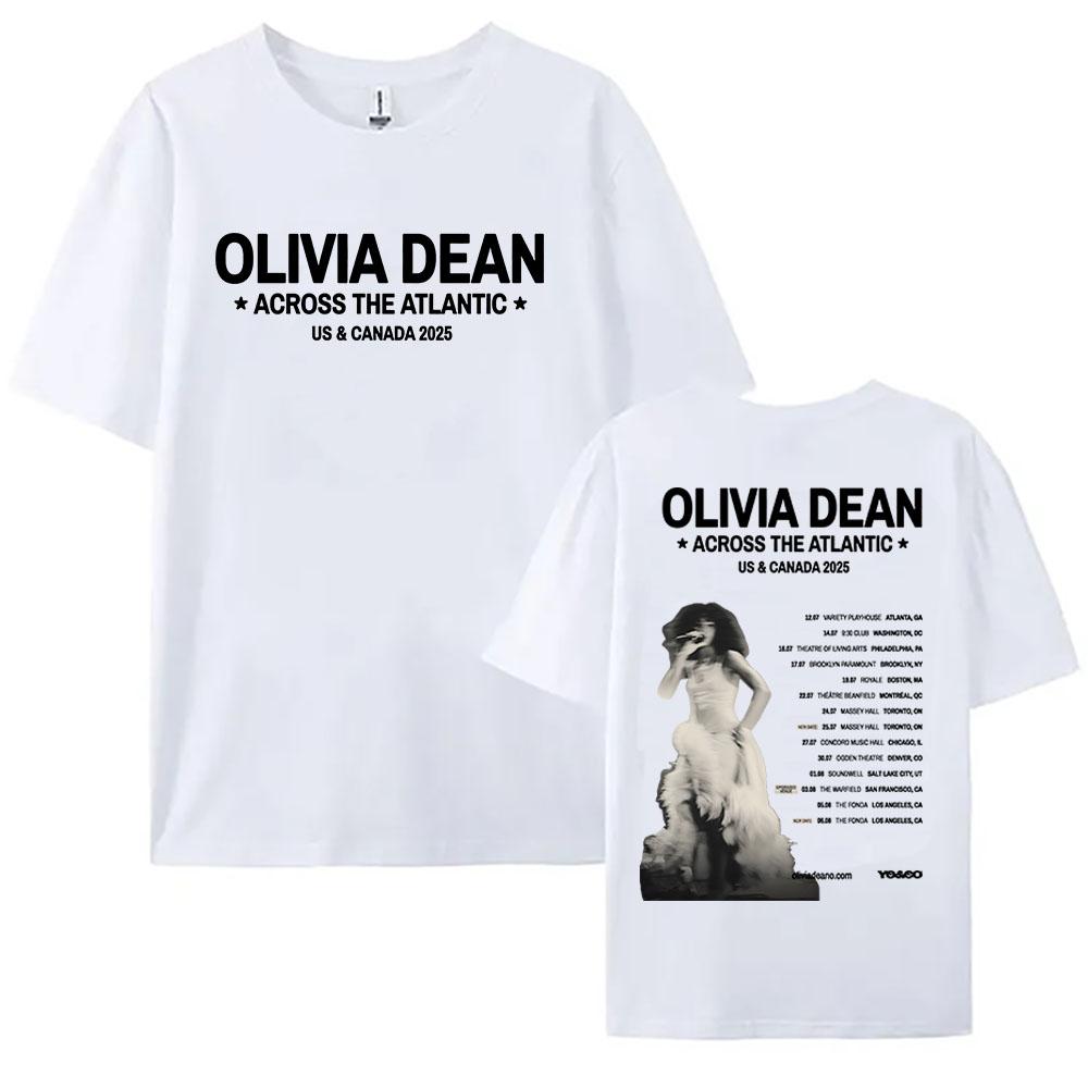 Across The Atlantic US & Canada Tour 2025 T-shirt Olivia Dean Graphic Printing Tshirts Cotton Oversized Fashion Unisex Tee Shirt S
Across The Atlantic US & Canada Tour 2025 T-shirt Olivia Dean Graphic Printing Tshirts Cotton Oversized Fashion Unisex Tee Shirt S