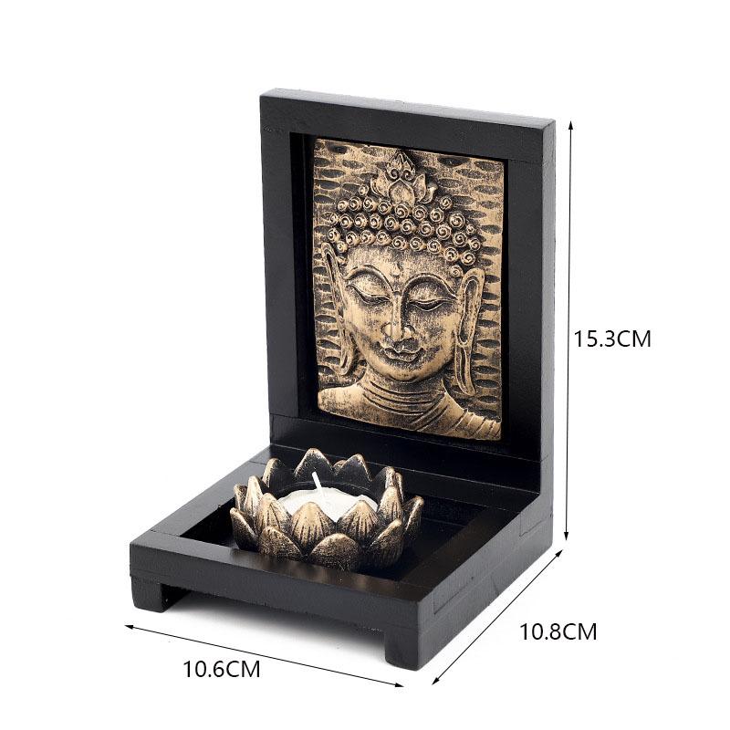 Resin Buddha Head Candlestick Decoration, Buddha Statue, Lotus Lamp
Resin Buddha Head Candlestick Decoration, Buddha Statue, Lotus Lamp