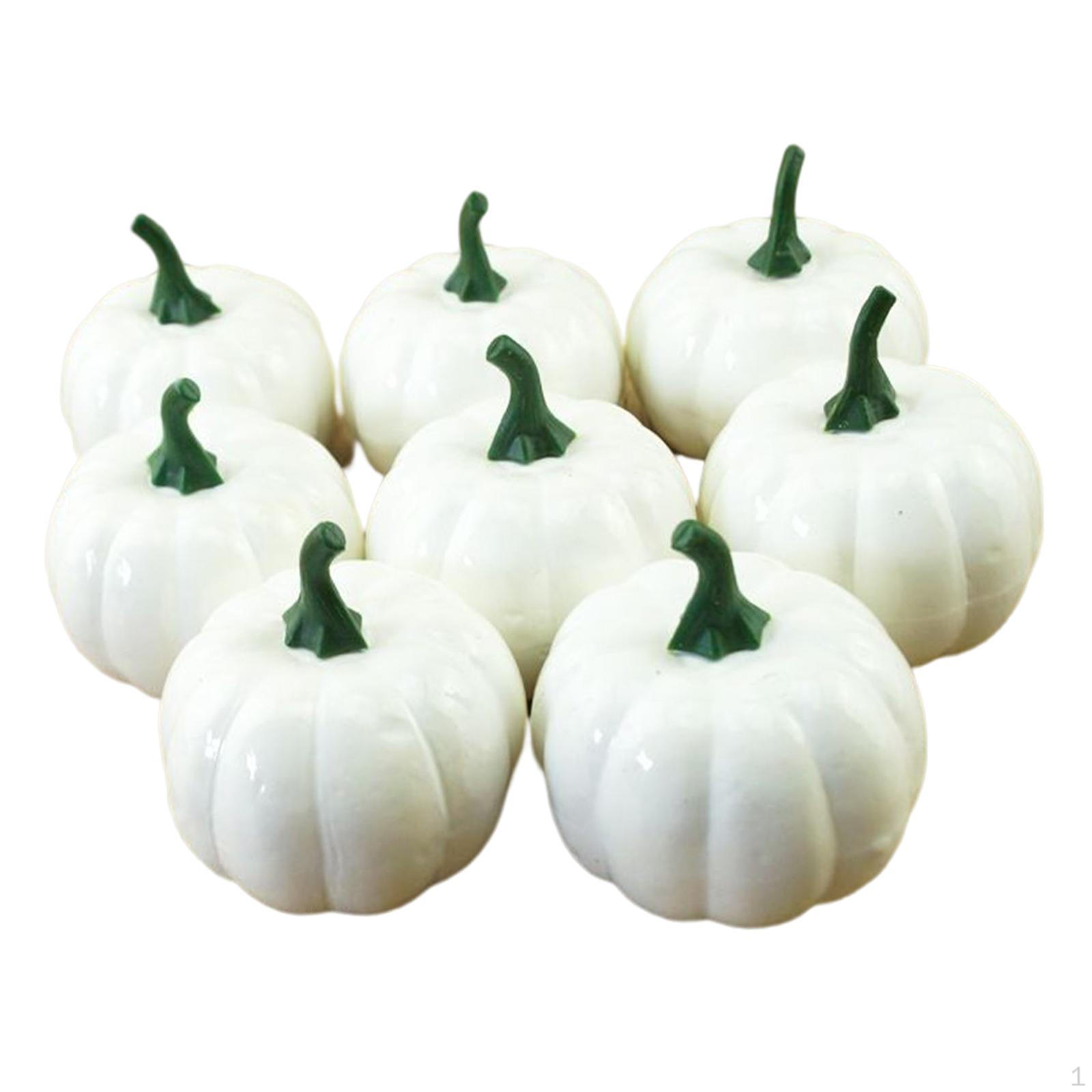 8x White Artificial Pumpkins Autumn Harvest Crafts DIY Fall Mini for Halloween Christmas
8x White Artificial Pumpkins Autumn Harvest Crafts DIY Fall Mini for Halloween Christmas