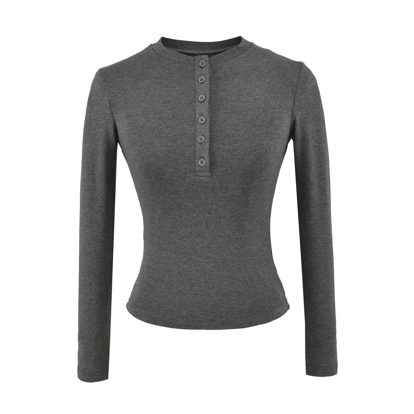 Women s Spicy American Henley Velvet T-shirt – Warm, Button-up Long Sleeve for Autumn/Winter, Slim Fit Base Layer Medium темно-сірий колір
Women s Spicy American Henley Velvet T-shirt – Warm, Button-up Long Sleeve for Autumn/Winter, Slim Fit Base Layer Medium темно-сірий колір