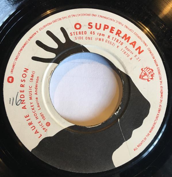 7inch Record LAURIE ANDERSON - O Superman K17870 Warner Bros. Re 1981 Belgium Dance & Electronica Used
7inch Record LAURIE ANDERSON - O Superman K17870 Warner Bros. Re 1981 Belgium Dance & Electronica Used