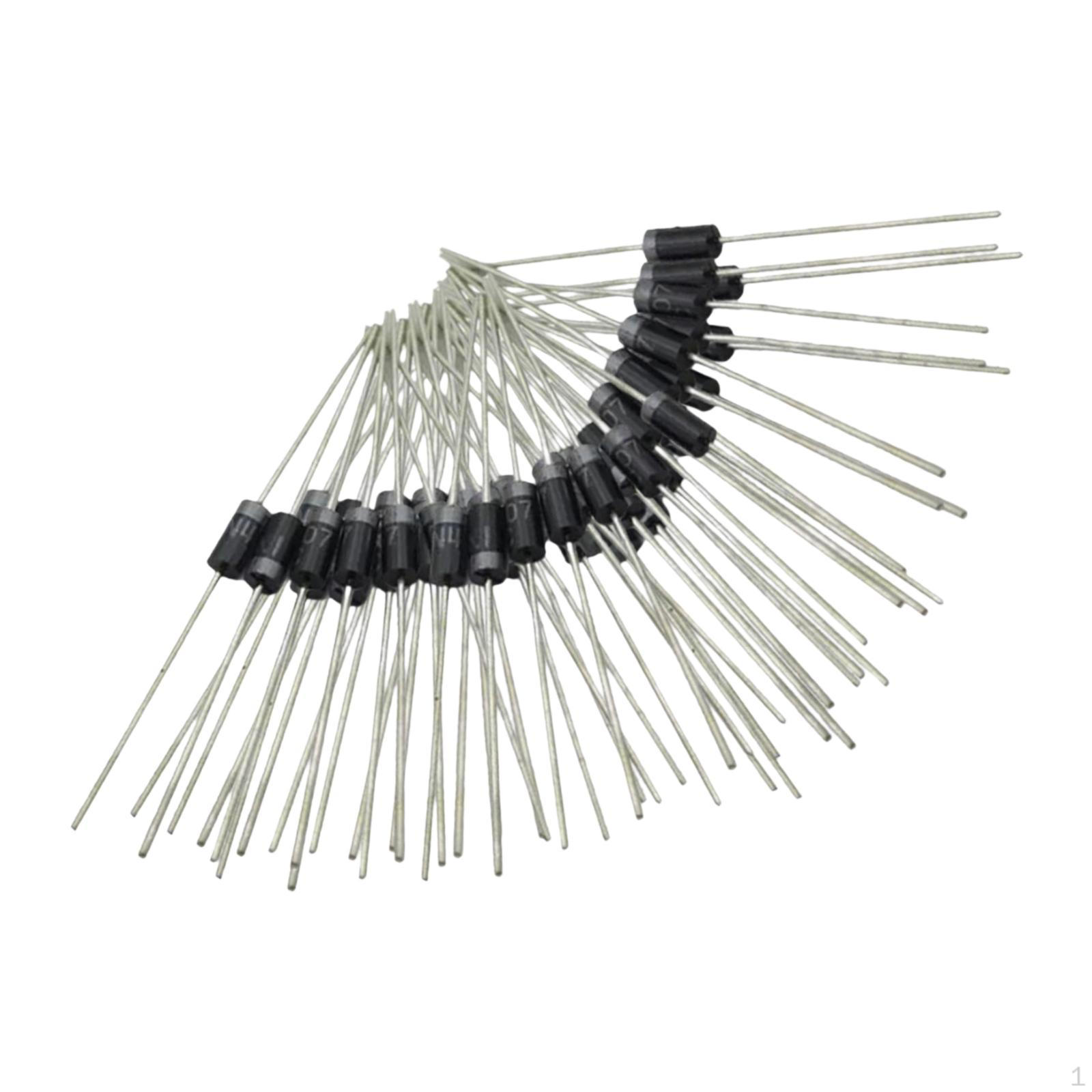 100 Pieces 1N4007 Rectifier Diode 1 Amp 1000 Volt Easily Install Professional Electronic Silicon
100 Pieces 1N4007 Rectifier Diode 1 Amp 1000 Volt Easily Install Professional Electronic Silicon