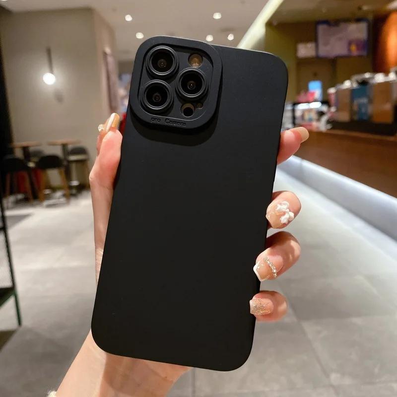 For For Iphone 16 1 14 13 12 Pro 11 Pro Max X Xs XR 7 8 SE high-end Black Shockproof Silicone TPU Phone Case Men Protect Lens Cover For iPhone 16 Plus
For For Iphone 16 1 14 13 12 Pro 11 Pro Max X Xs XR 7 8 SE high-end Black Shockproof Silicone TPU Phone Case Men Protect Lens Cover For iPhone 16 Plus
