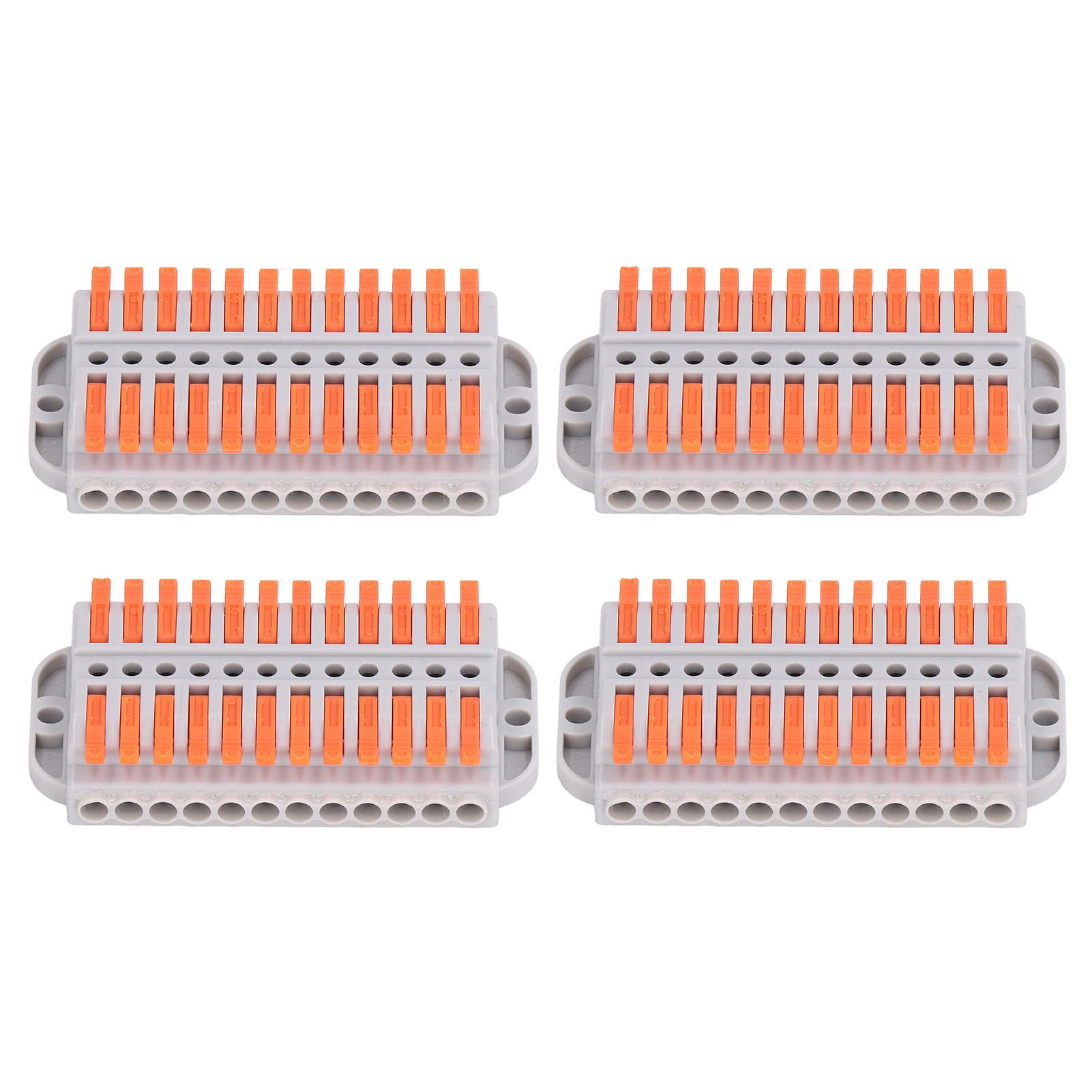 4Pcs Compact Wire Conductor ABS Copper Flame Retardant Quick Conductors Terminal Block
4Pcs Compact Wire Conductor ABS Copper Flame Retardant Quick Conductors Terminal Block