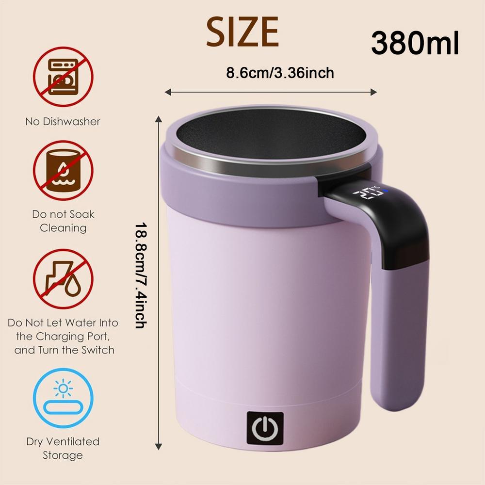 Auto Stir Coffee Mug Portable Temperature Display Mixing Cup Automatic Magnetic Stirring Coffee Mug For Milk Cocoa Beverages фіолетовий
Auto Stir Coffee Mug Portable Temperature Display Mixing Cup Automatic Magnetic Stirring Coffee Mug For Milk Cocoa Beverages фіолетовий