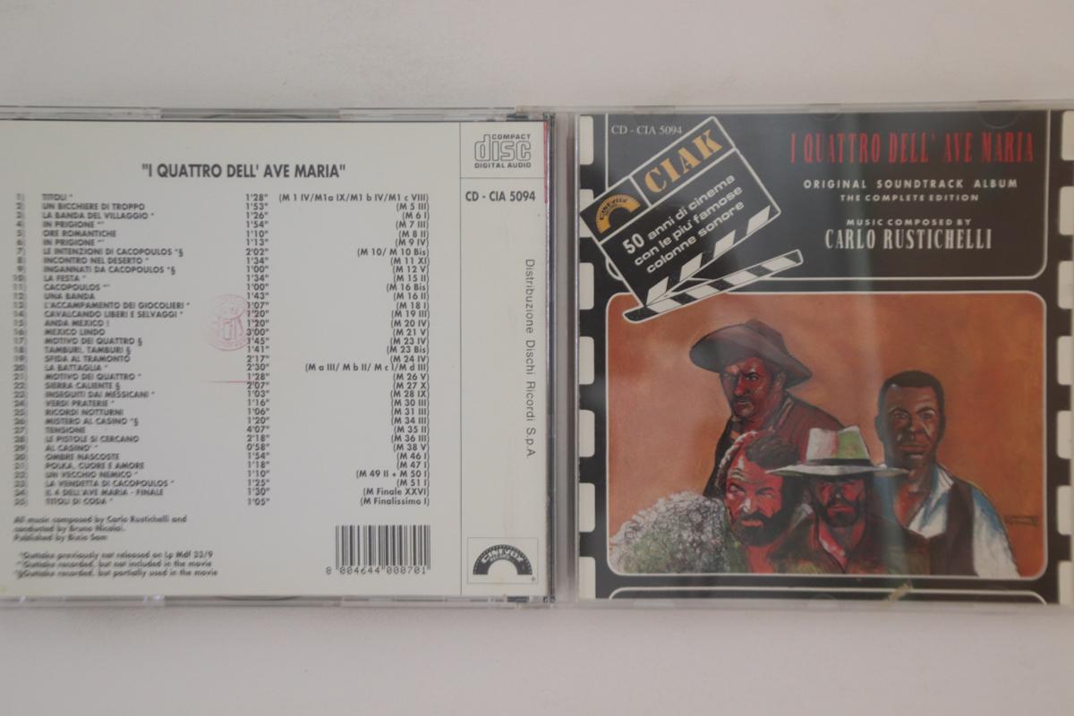 CD OST - I Quattro Dell ave Maria CDCIA5094 CINEVOX 1992 Italy Soundtracks & Musicals Used
CD OST - I Quattro Dell ave Maria CDCIA5094 CINEVOX 1992 Italy Soundtracks & Musicals Used