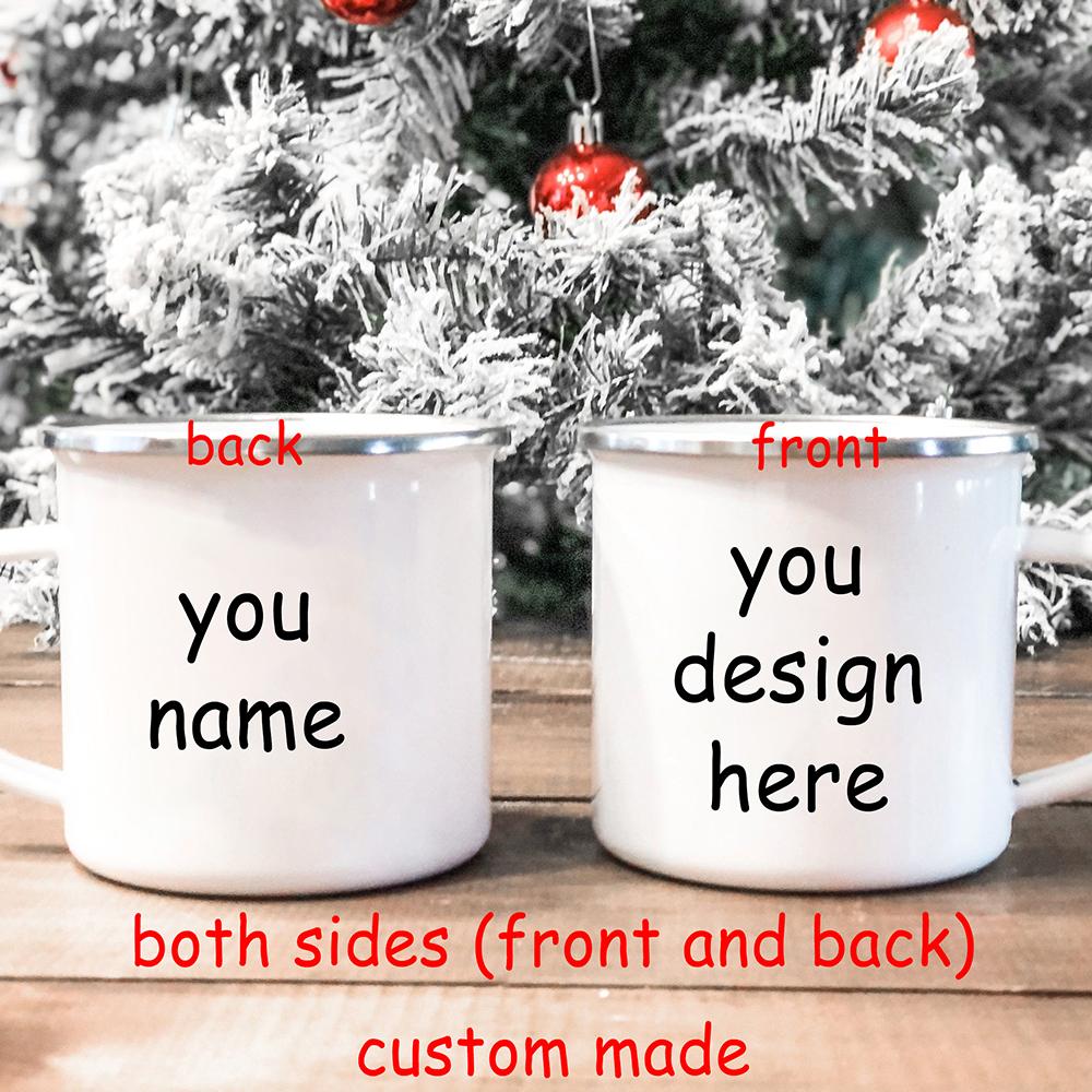 Custom Made on Both Sides / One Side Enamel Coffee Mugs Company Logo Creative Design Name Cups Anniversary Holiday Gifts 360ml
Custom Made on Both Sides / One Side Enamel Coffee Mugs Company Logo Creative Design Name Cups Anniversary Holiday Gifts 360ml