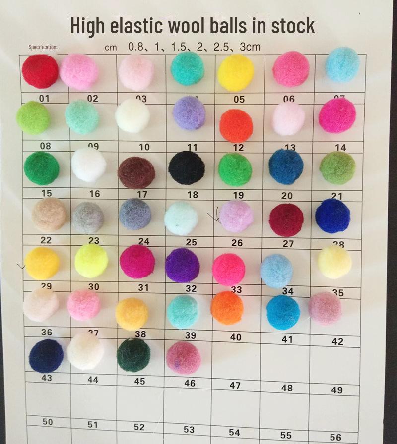 Красочные высокоэластичные шарики из полиэстеровой шерсти для аксессуаров своими руками (1-5см) 1.5cm Wool Ball
Красочные высокоэластичные шарики из полиэстеровой шерсти для аксессуаров своими руками (1-5см) 1.5cm Wool Ball