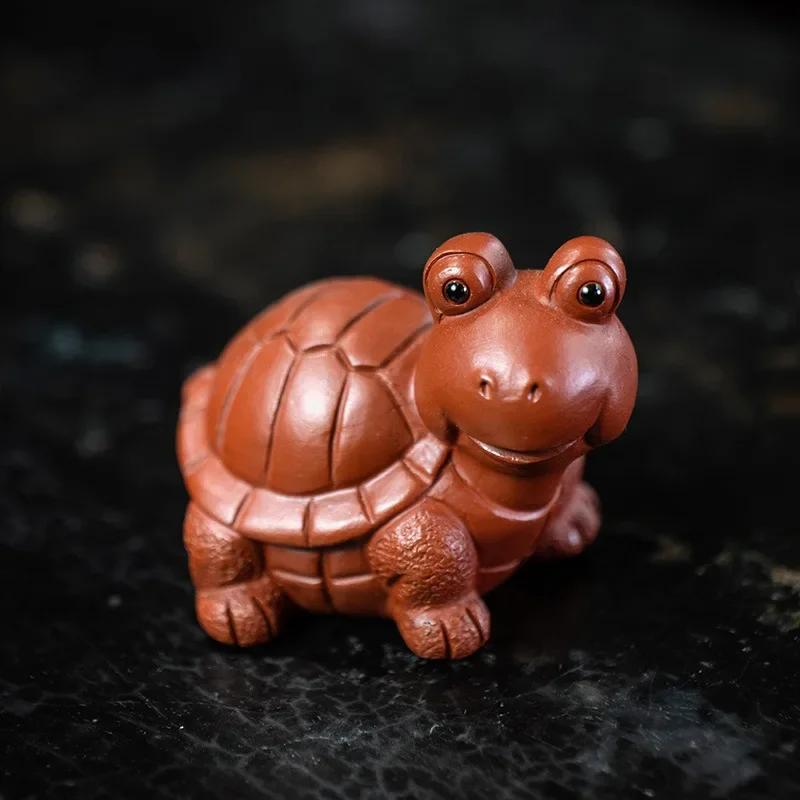 Yixing Purplue Sand Tea Pet Big Eye Turtle Cinnabar Sand Small Cute Turtle Creative Sculpture Tea Pet Ornaments Cute Crafts
Yixing Purplue Sand Tea Pet Big Eye Turtle Cinnabar Sand Small Cute Turtle Creative Sculpture Tea Pet Ornaments Cute Crafts