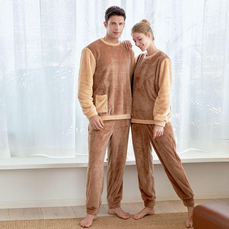 Fashion Color Contrast Couple Pajamas Fall and Winter Women s Pullover Men s Pajamas Suit Two-piece Set Homewear Suit Women s Sports Ginger men s 2 Size XL 85.00 kg-95.00 kg
Fashion Color Contrast Couple Pajamas Fall and Winter Women s Pullover Men s Pajamas Suit Two-piece Set Homewear Suit Women s Sports Ginger men s 2 Size XL 85.00 kg-95.00 kg