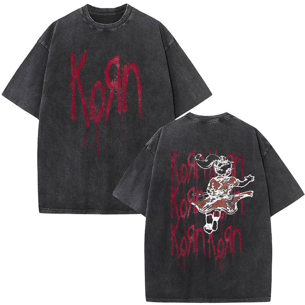 Washed Vintage Alternative Nu Metal Rock Band Korn Follow The Leader Graphic T Shirt Men Men Women Gothic Punk Oversized Tshirt S
Washed Vintage Alternative Nu Metal Rock Band Korn Follow The Leader Graphic T Shirt Men Men Women Gothic Punk Oversized Tshirt S