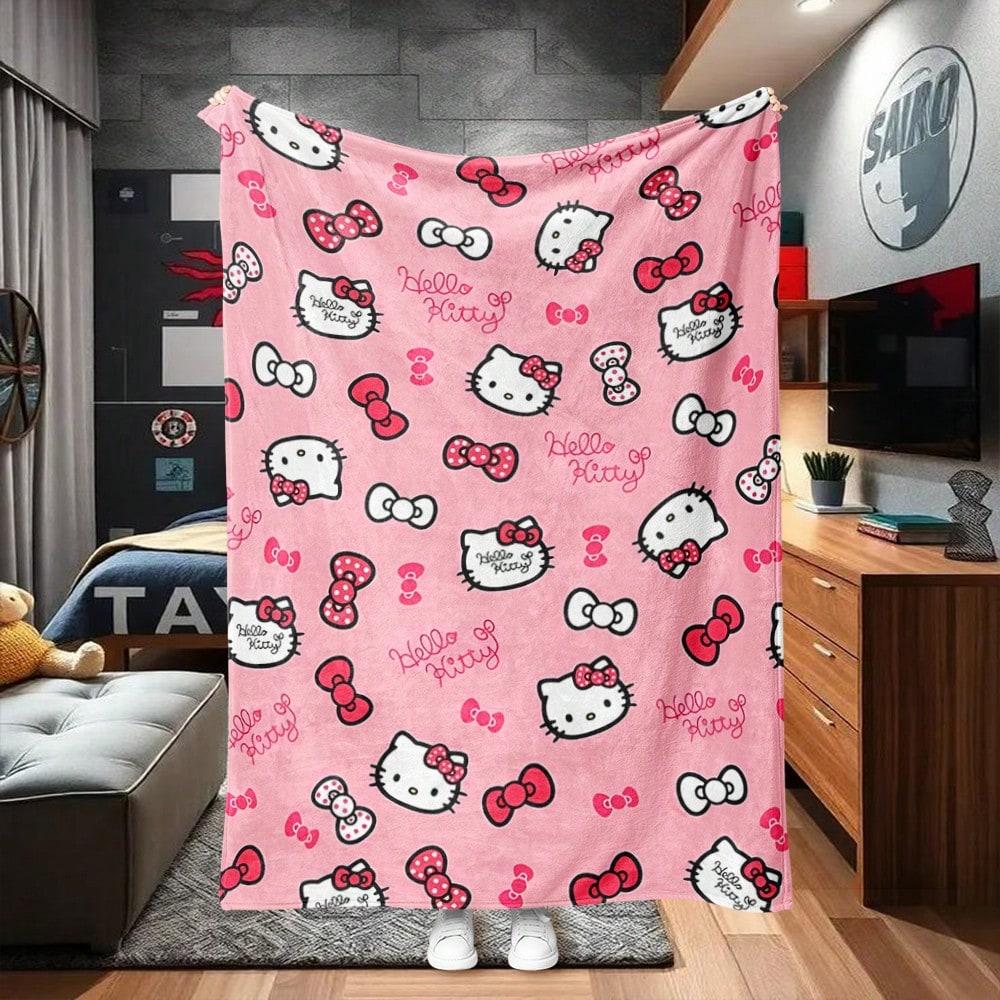 1pc Hello Kitty Bow Print Flannel Blanket 2D Soft Warm Throw Blanket for Bedroom Living Room Camping Cozy Home Decor Cute Cartoo 75cmx90cm
1pc Hello Kitty Bow Print Flannel Blanket 2D Soft Warm Throw Blanket for Bedroom Living Room Camping Cozy Home Decor Cute Cartoo 75cmx90cm