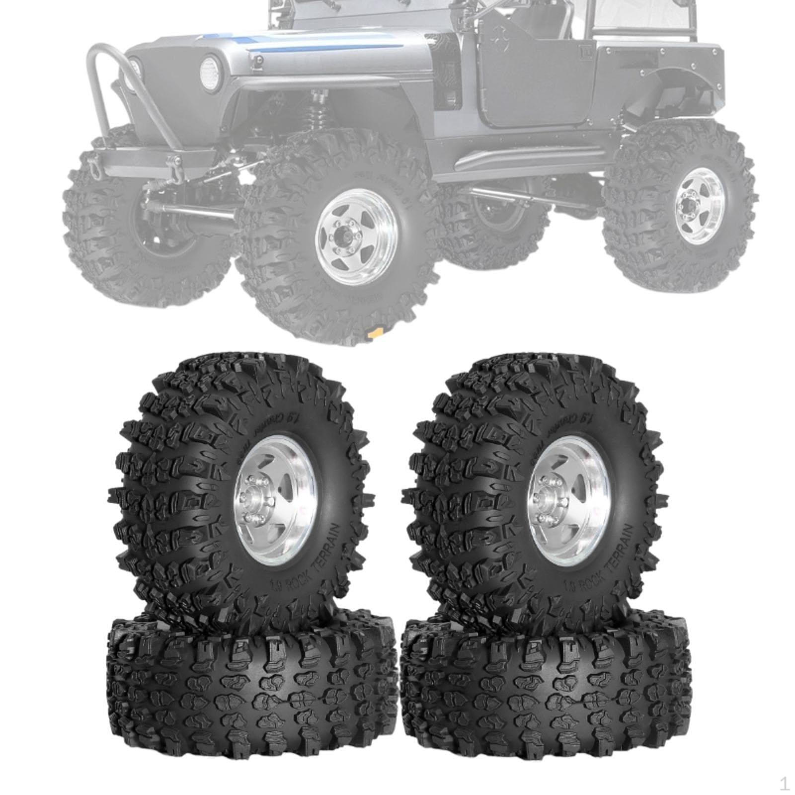 4 Pieces RC Car Wheels and Tires Wheel Hubs Assembly Easy to Install Replacement Part Upgrade срібний
4 Pieces RC Car Wheels and Tires Wheel Hubs Assembly Easy to Install Replacement Part Upgrade срібний