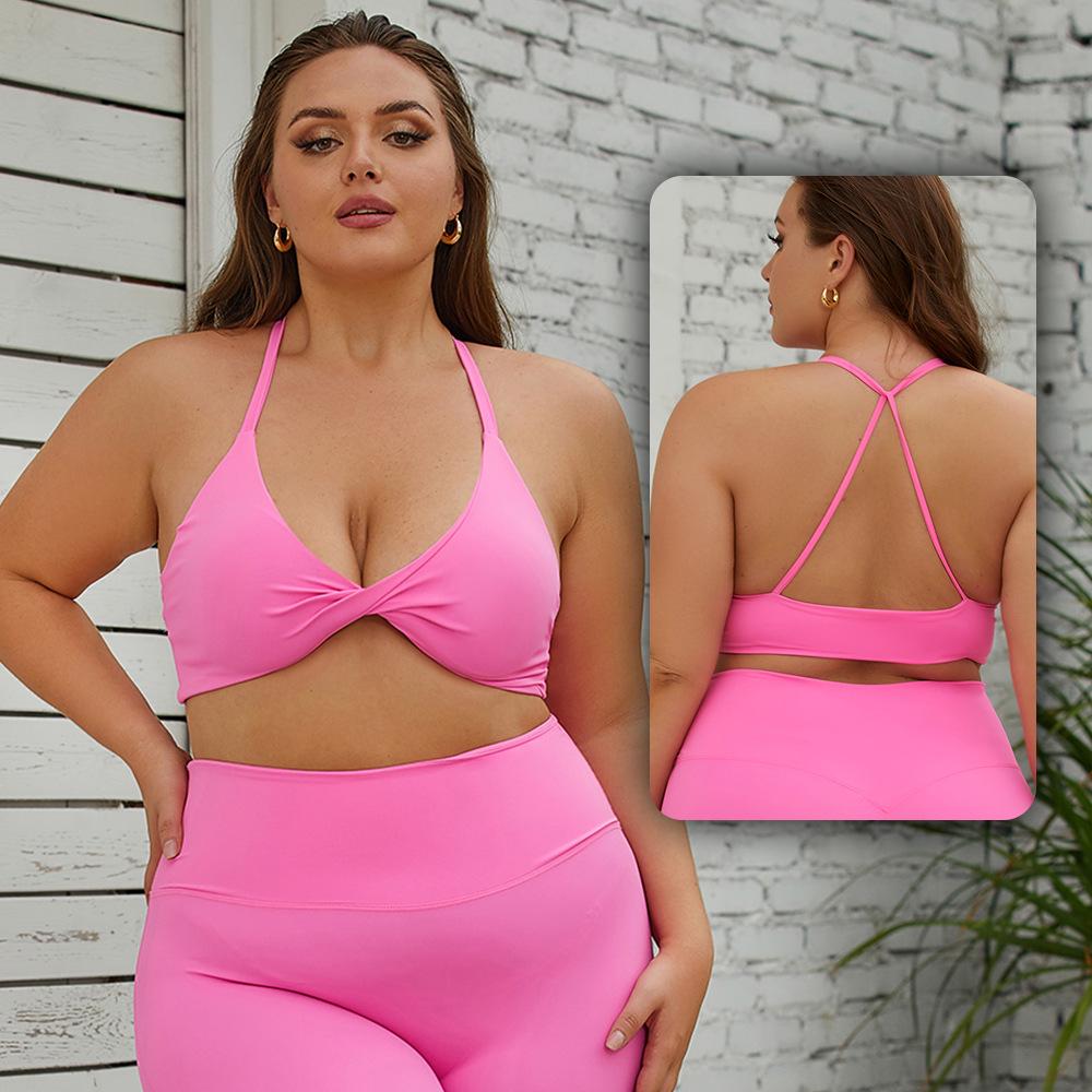Plus Size Front Twist Yoga & Running Sports Bra - European & American Design XXL барбі рожевий колір
Plus Size Front Twist Yoga & Running Sports Bra - European & American Design XXL барбі рожевий колір