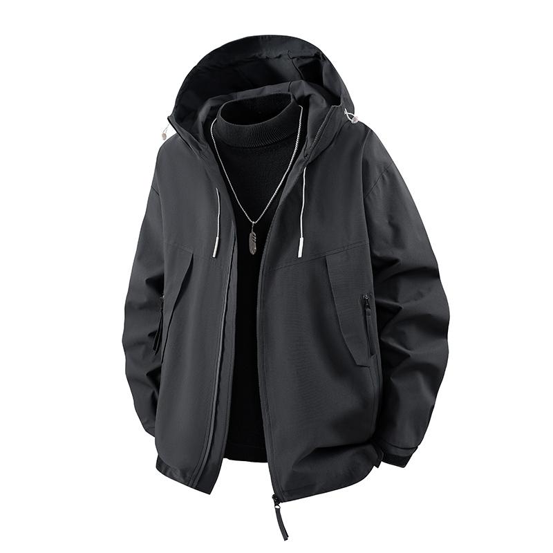 Men s Gray & Black Color Block Hooded Jacket, Waterproof Windproof Outdoor Coat with Zipper Pockets, Casual Streetwear for All Seasons S чорний
Men s Gray & Black Color Block Hooded Jacket, Waterproof Windproof Outdoor Coat with Zipper Pockets, Casual Streetwear for All Seasons S чорний
